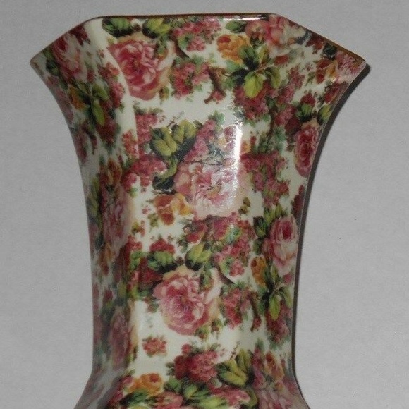 Accents Vintage Floral Pattern Porcelain Vase Poshmark